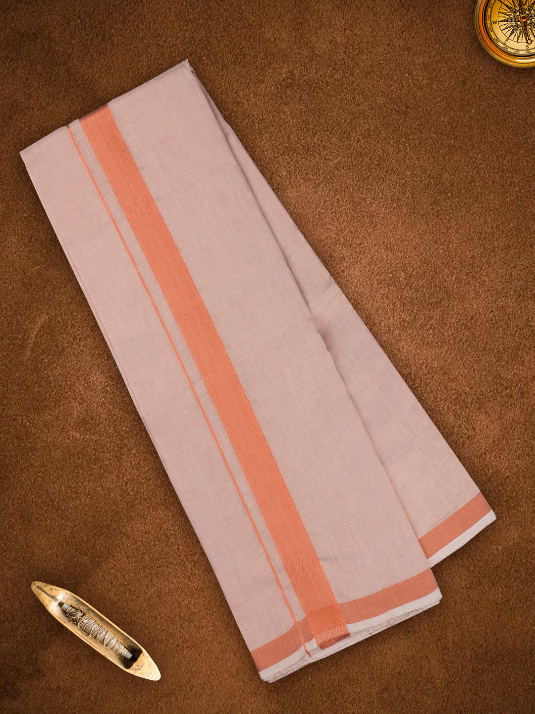 Mens Premium Handloom Dhoti Copper