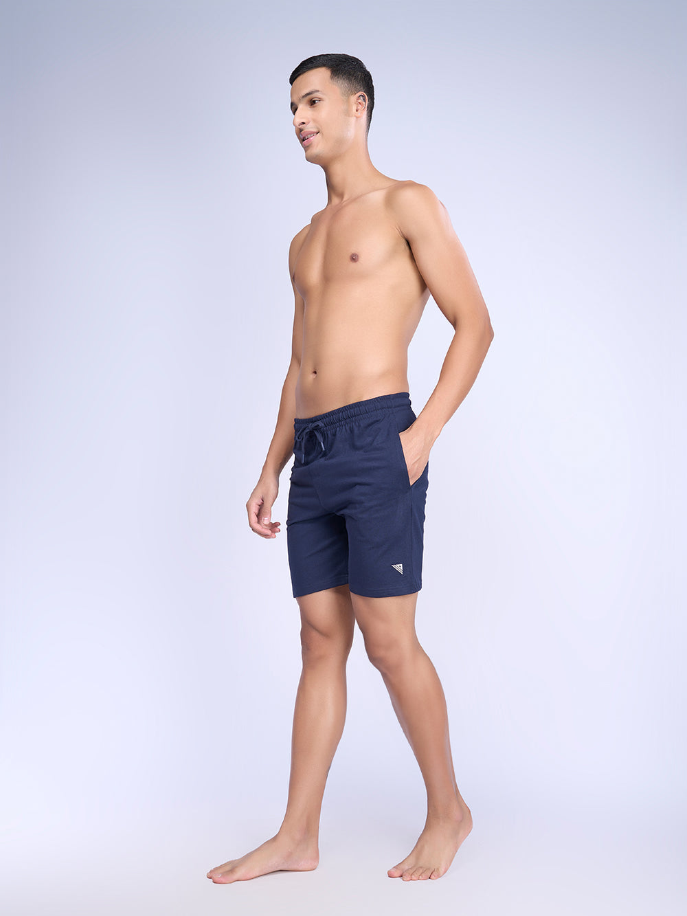 Brown - Block Print Cotton Unisex Bagru Shorts/Boxer 15
