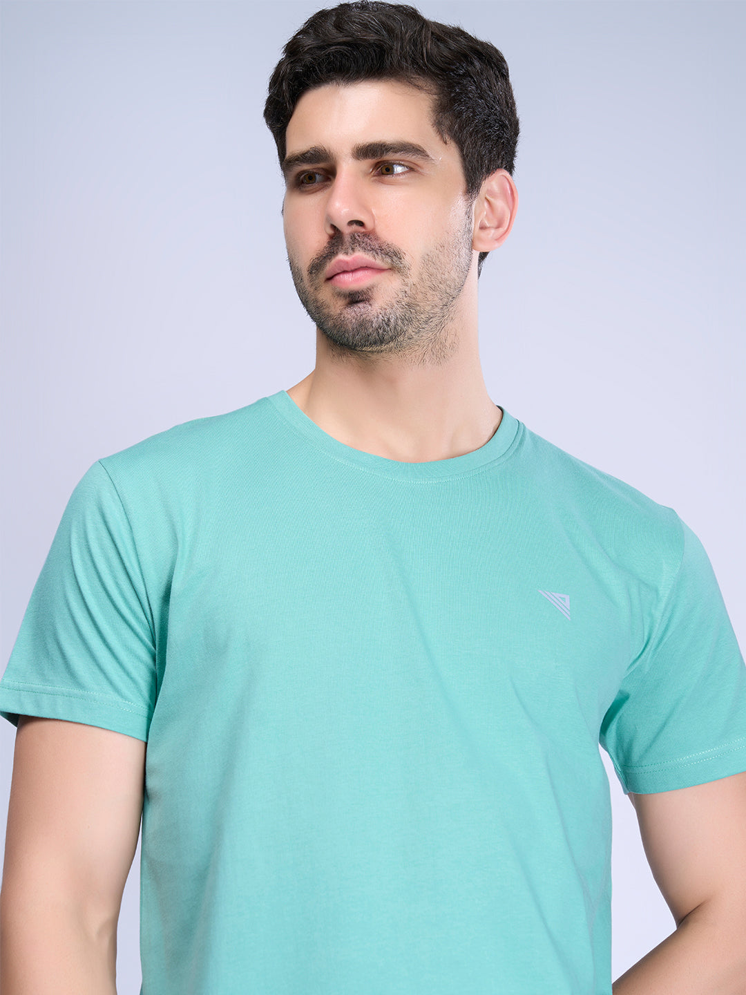 Men 100% Cotton Auqa Half Sleeves T-Shirt Expert Tee ET26