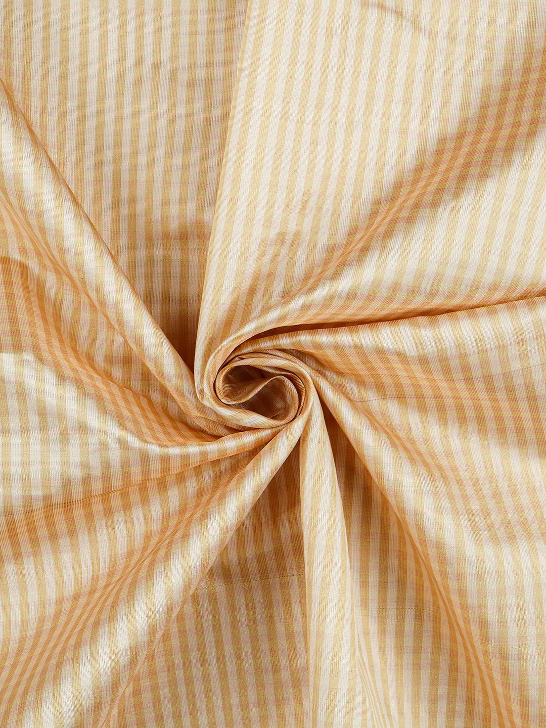 Mens Checked Dark Cream Pure Silk Tissue 10 Meter Shirt Fabric\