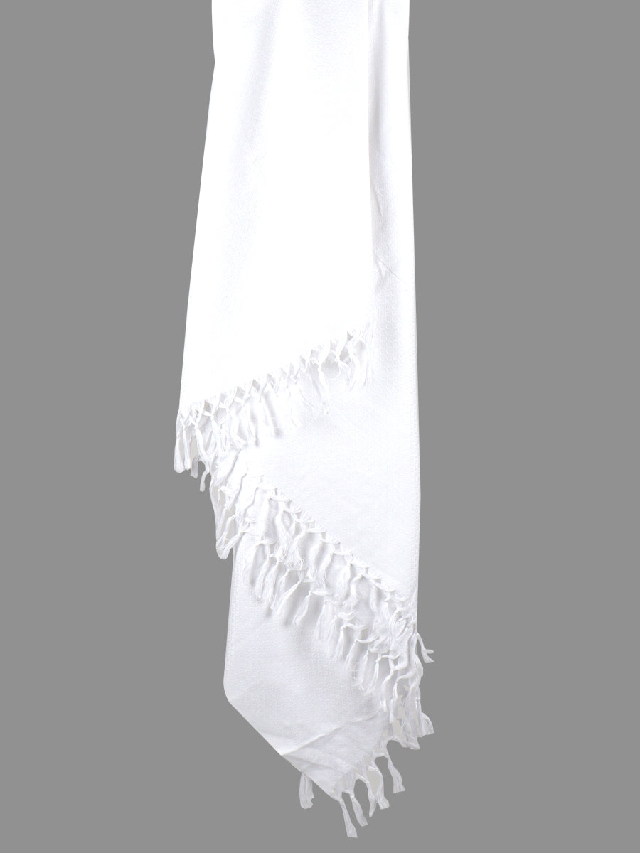 Cotton White Haj Towel-ALternative view