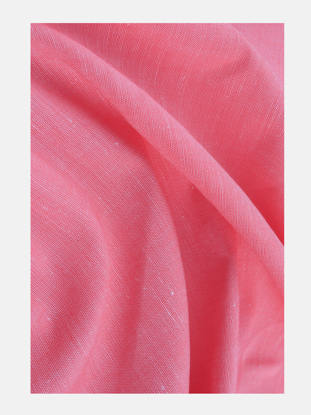 Men Linen Cotton Pink Plain Shirt Fabric Unic Fashion