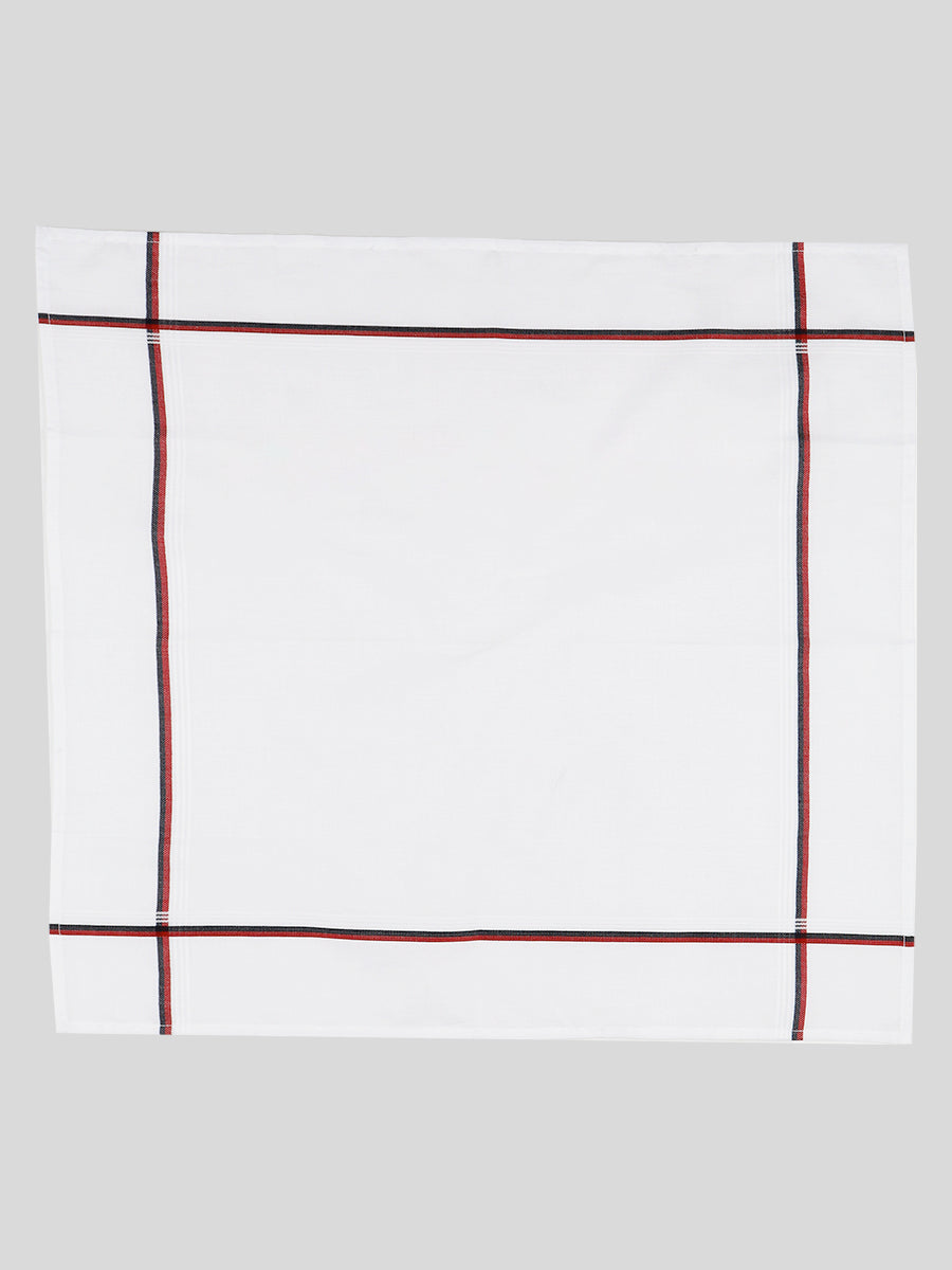 Good Feel DMK Handkerchief White ( 5 PCs Pack )-Pattern view