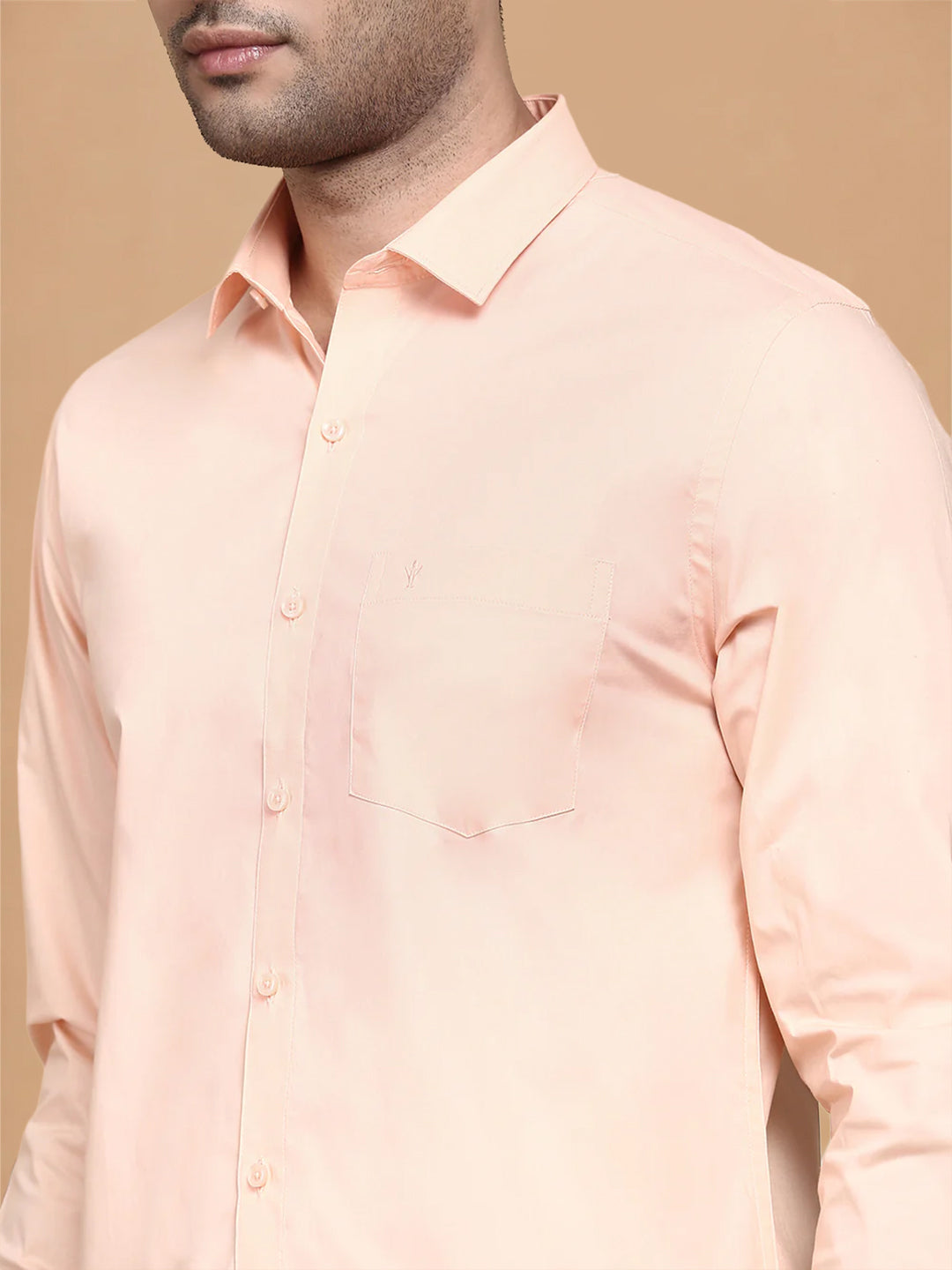 Cotton Spandex LT Safroon 2 Way Stretch Smart Fit Shirt LY7
