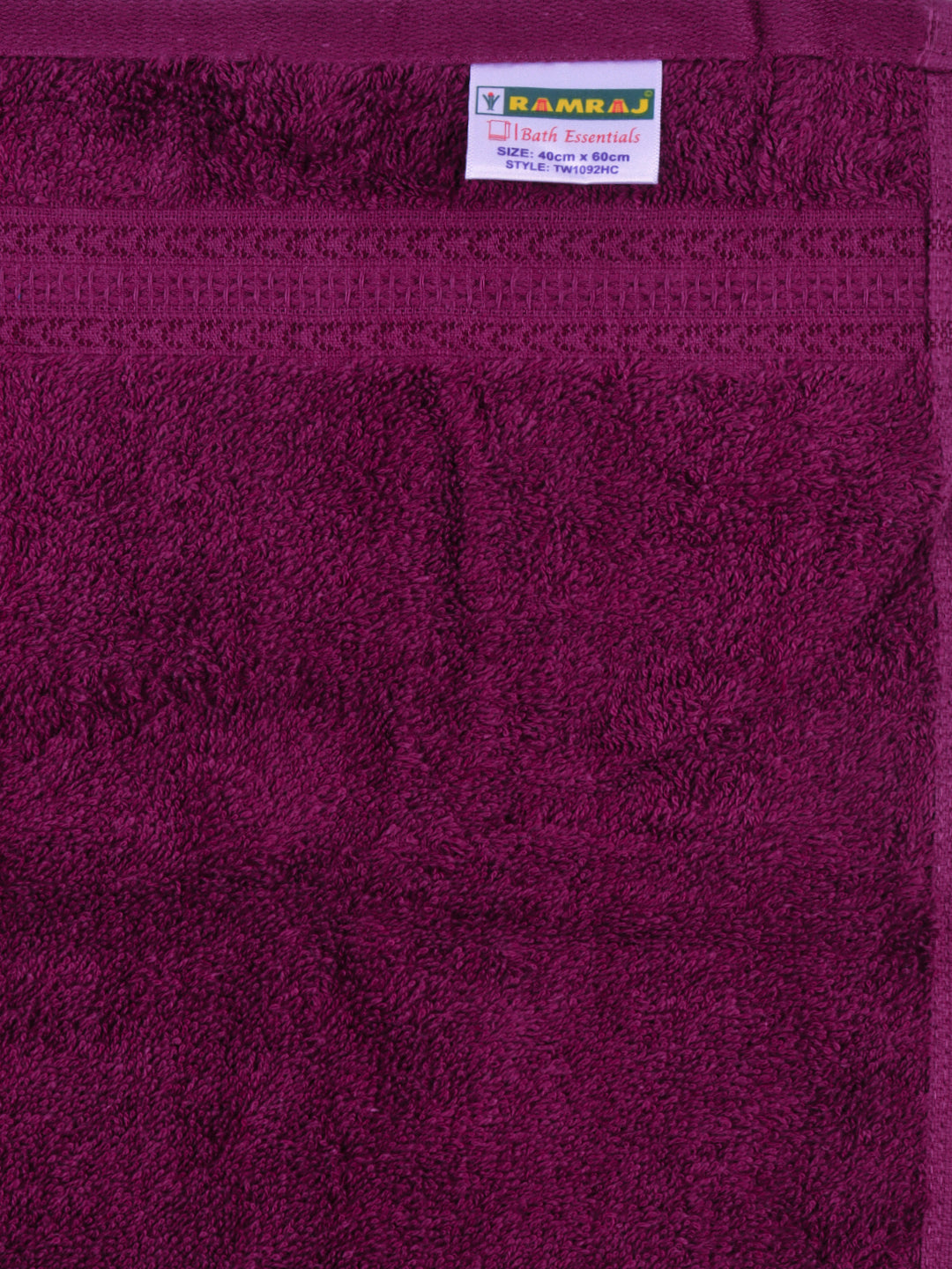 Cotton Bamboo Terry Hand Towel Purple HC5 (Pack of 2)