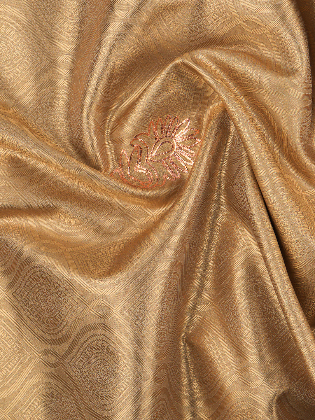 Women Brown Semi Silk Saree SS329