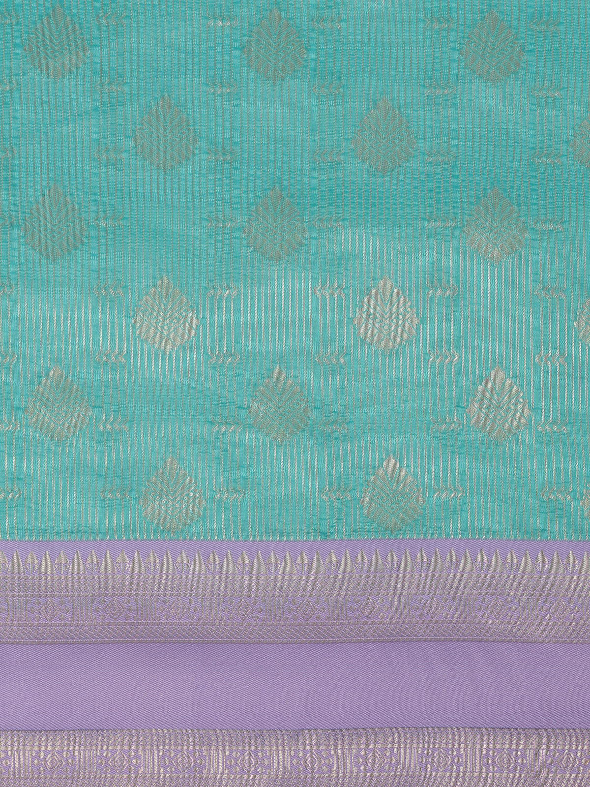 Women Art Silk Green with Purple Saree ASS155