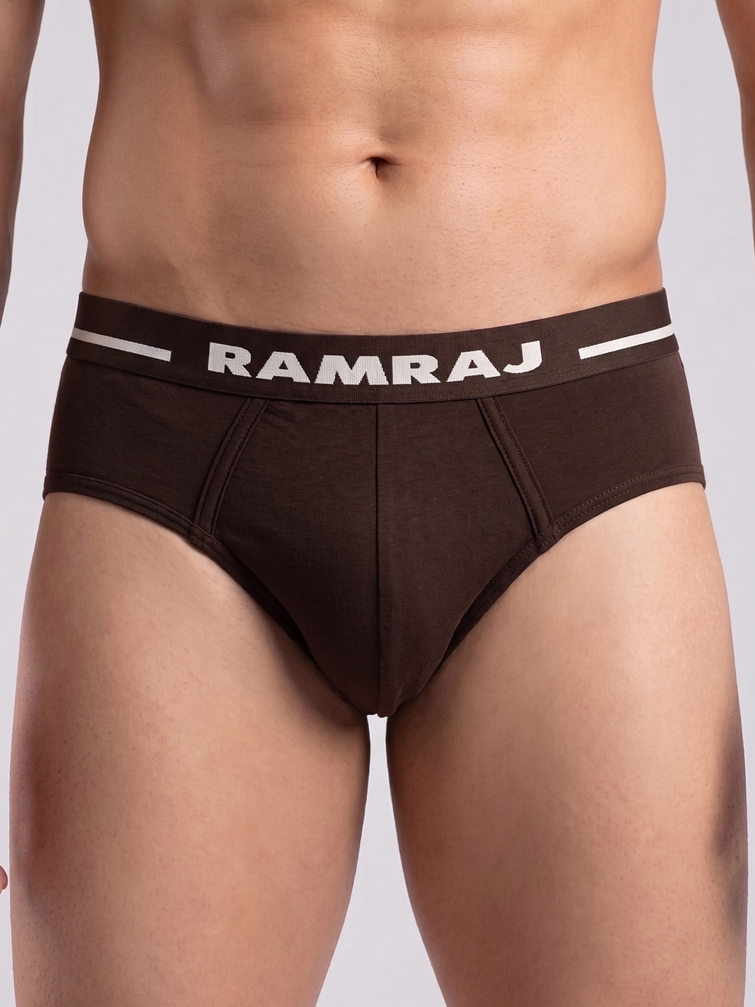 Combed Cotton Assorted Colour Outer Elastic Brief Plus Size Suriya (Pack of 2)