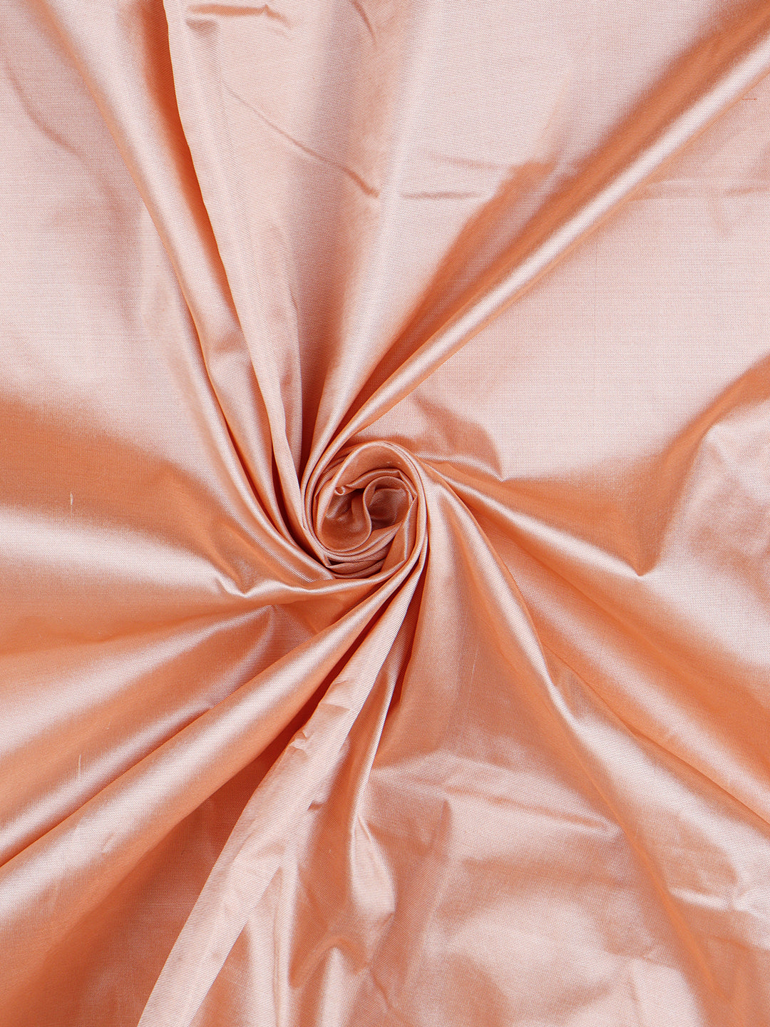 Mens Plain Peach Pure Silk 10 Meter Shirt Fabric