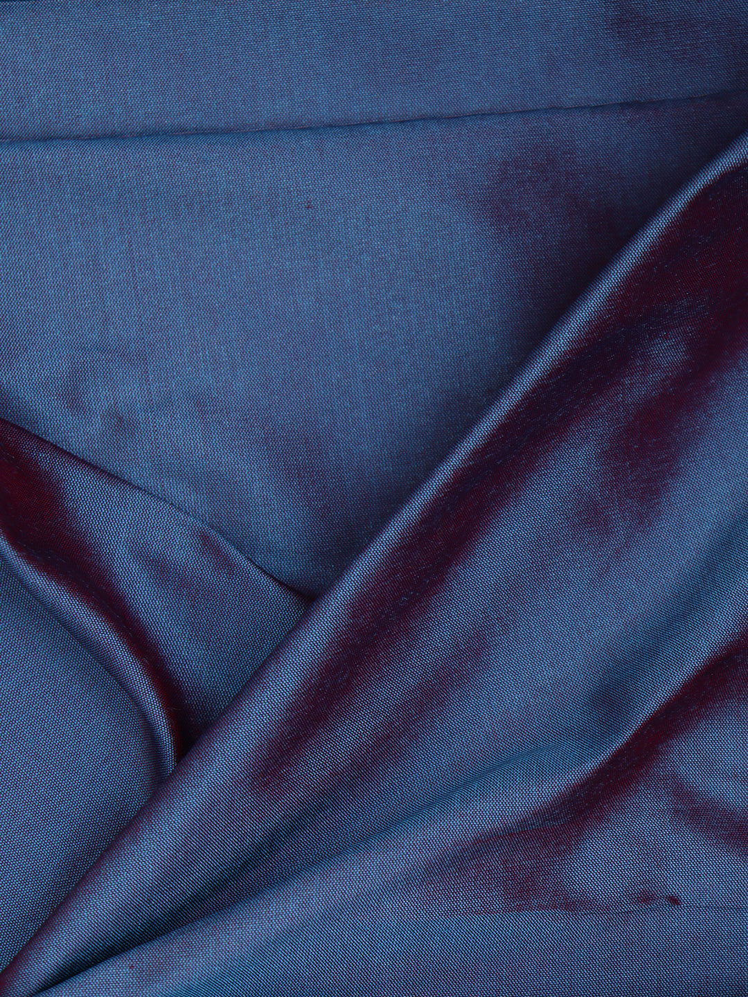 100% Silk Slubless Dupion Men Shirting Fabric Fedaral Blue