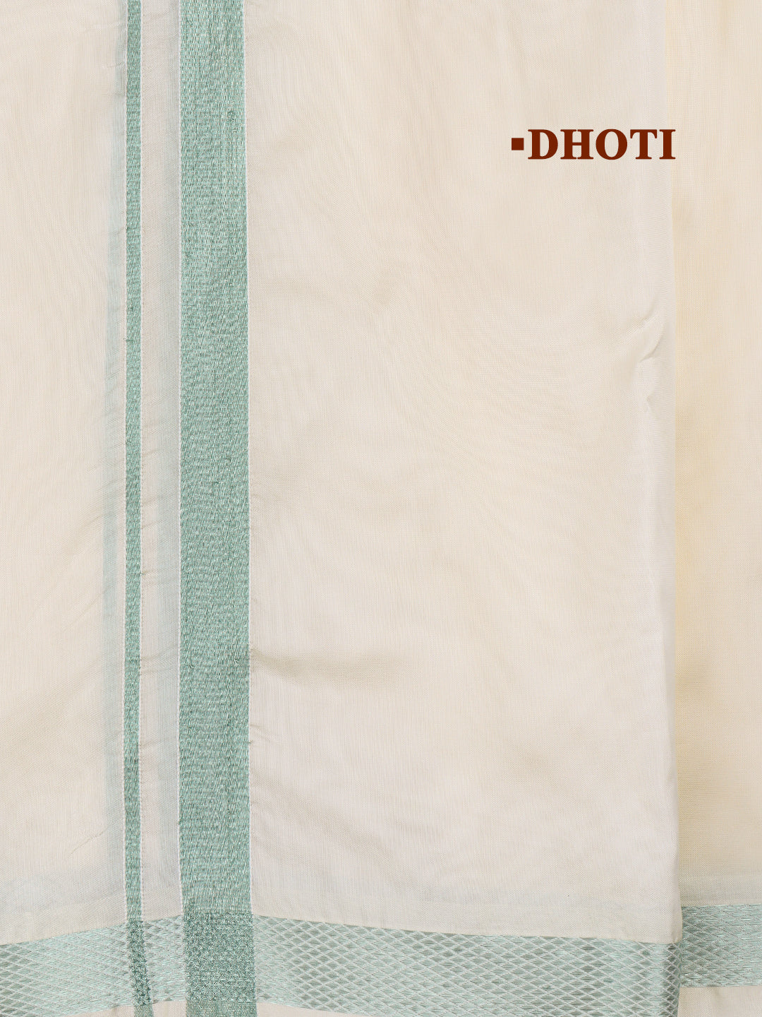 Men Art Silk Jari Dhoti & Shirting Set Moss Green Shubha Hora (3*1)