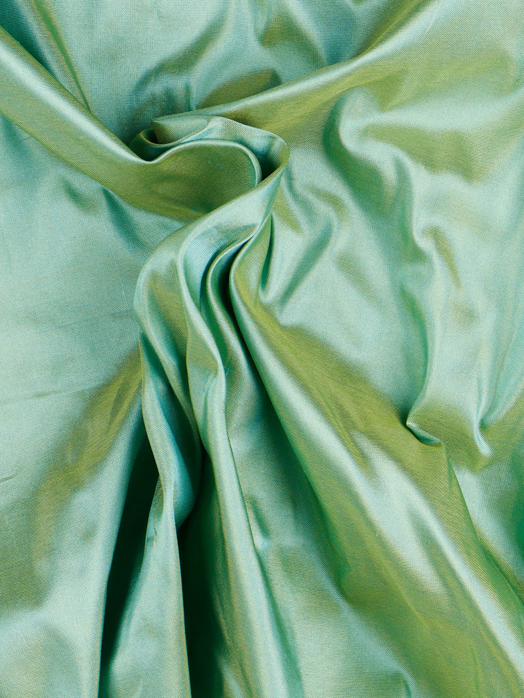 100% Pure Silk Green Shirt Fabric