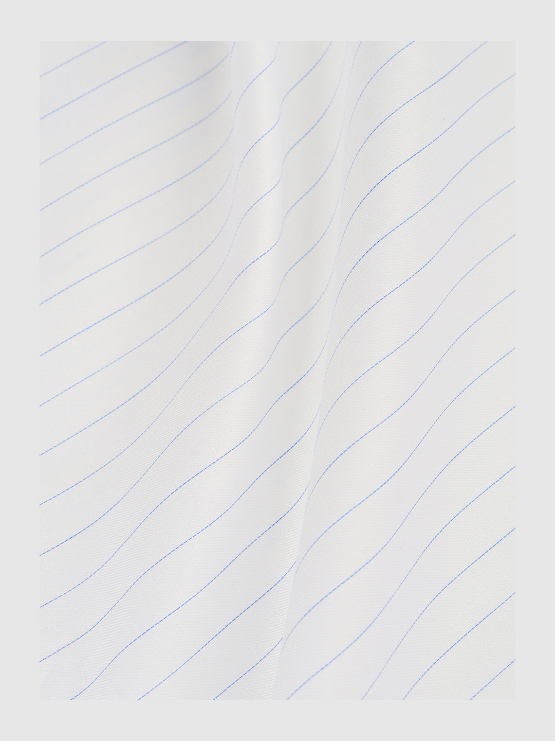 Men Giza Cotton Blend Striped White Shirt Fabric Jackpot
