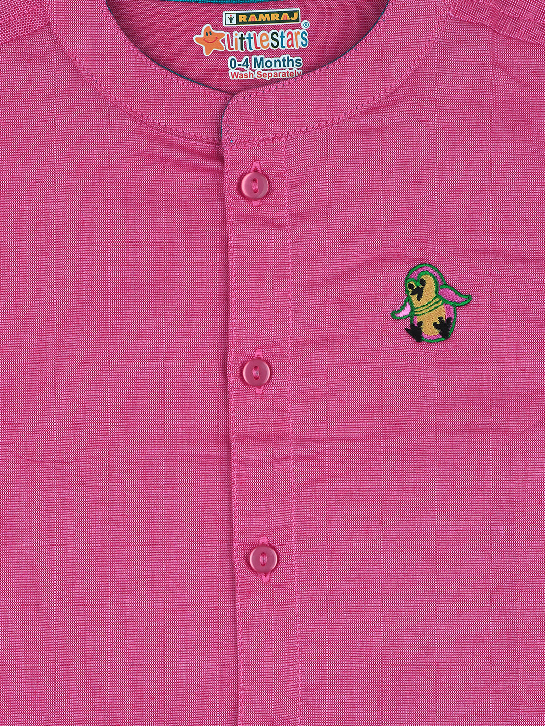 Born Baby Shirt & Dhoti Set Pink GL4