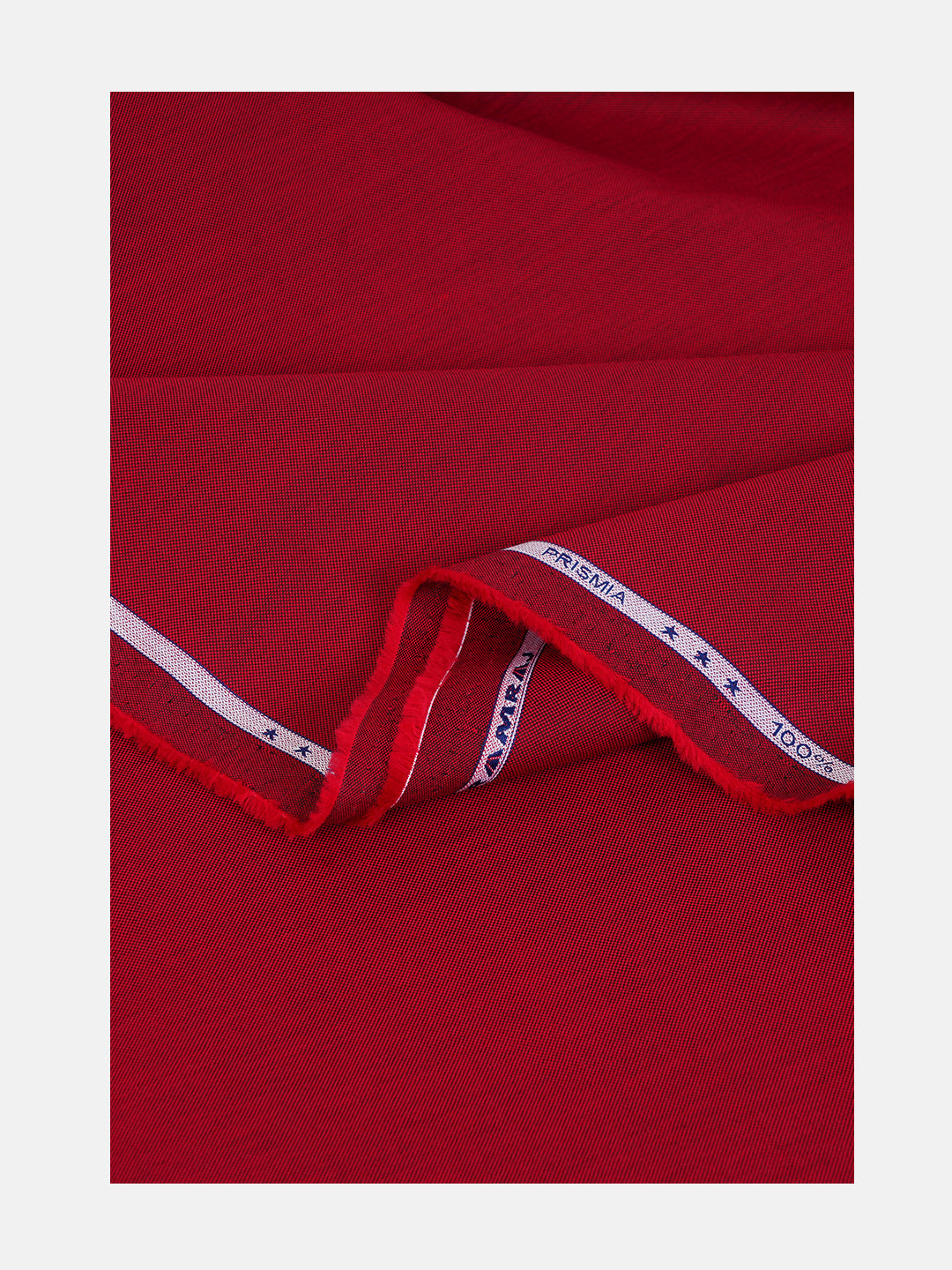 Men 100%Cotton Plain Shirt Fabric Red Ferrari