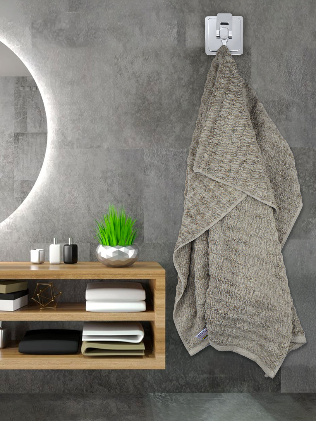 100% Premium Cotton Luxury Terry Towel Light Brown