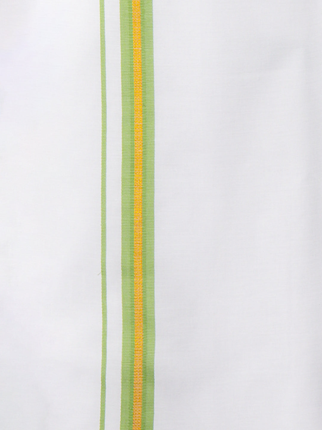 Men Green Adjustable Pocket Dhoti with Fancy Border GACJ14