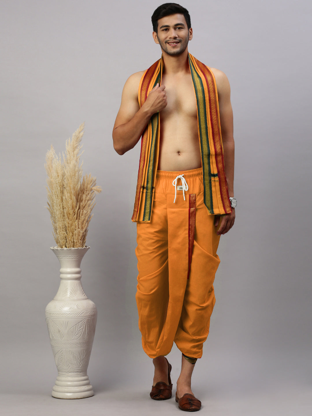 Mens Readymade Panchakacham Set Kavi Naivedhya