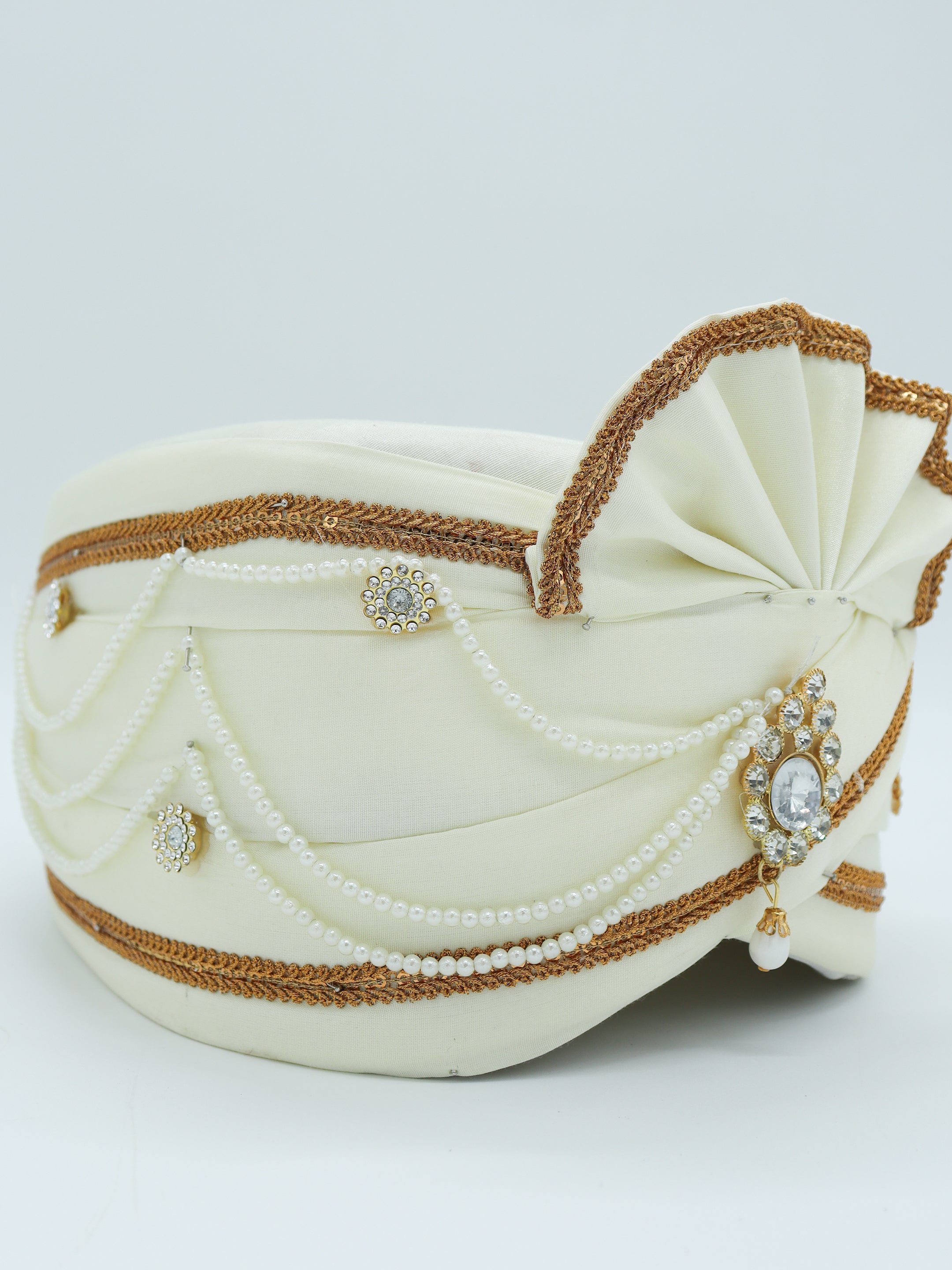Traditional Silky Style Wedding Turban  - 125