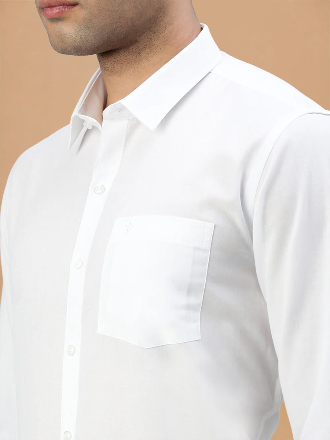 Cotton Rich Straight Cut White Shirt – Minister