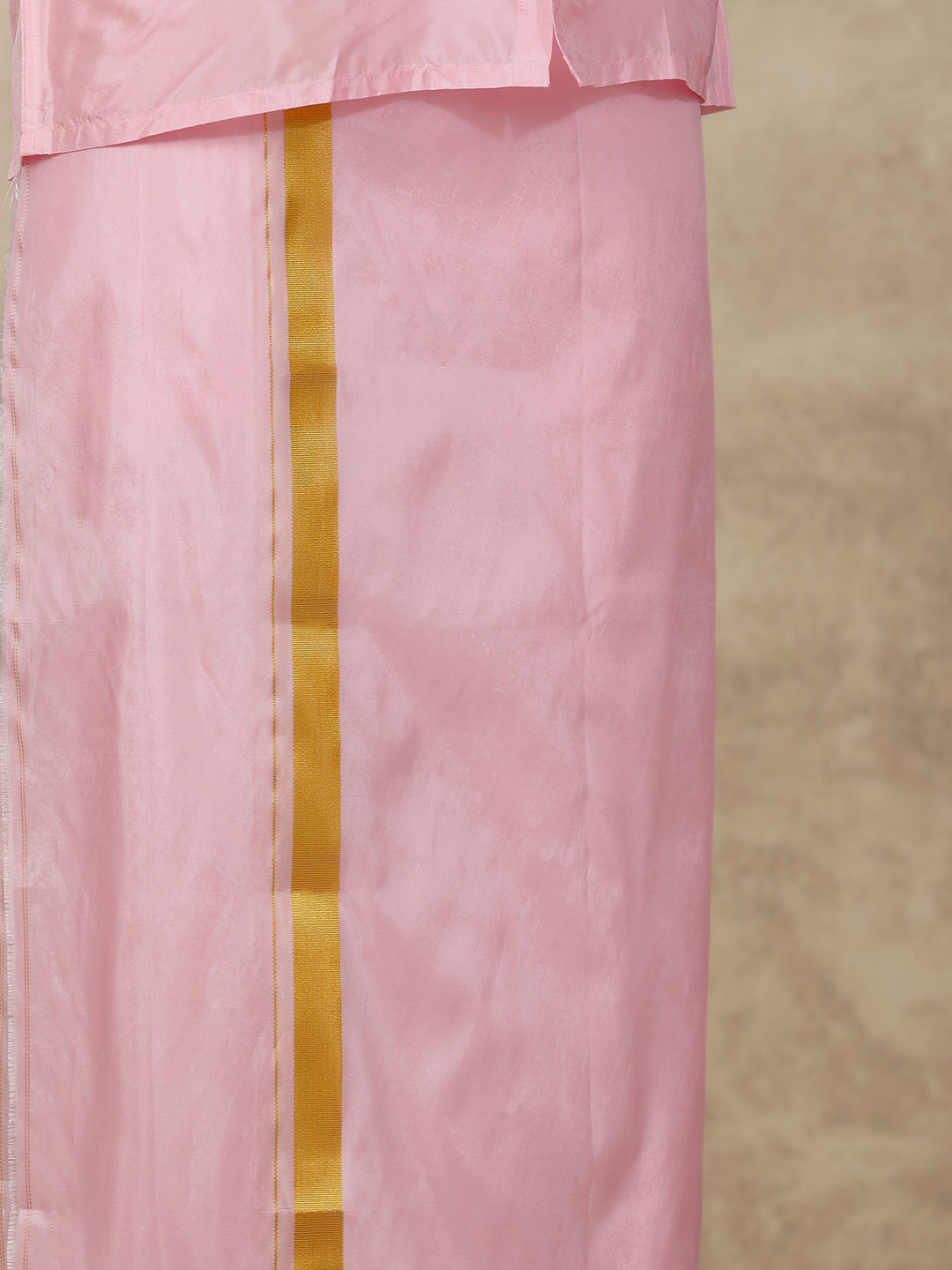 Couple Combo Shirt & Dhoti Set with Saree Pink SS382