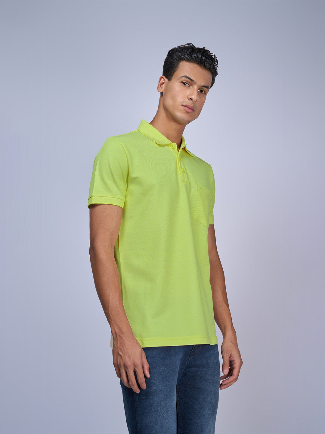 Men Cotton Rich Smart Fit Expert Polo T-Shirt Green EP47