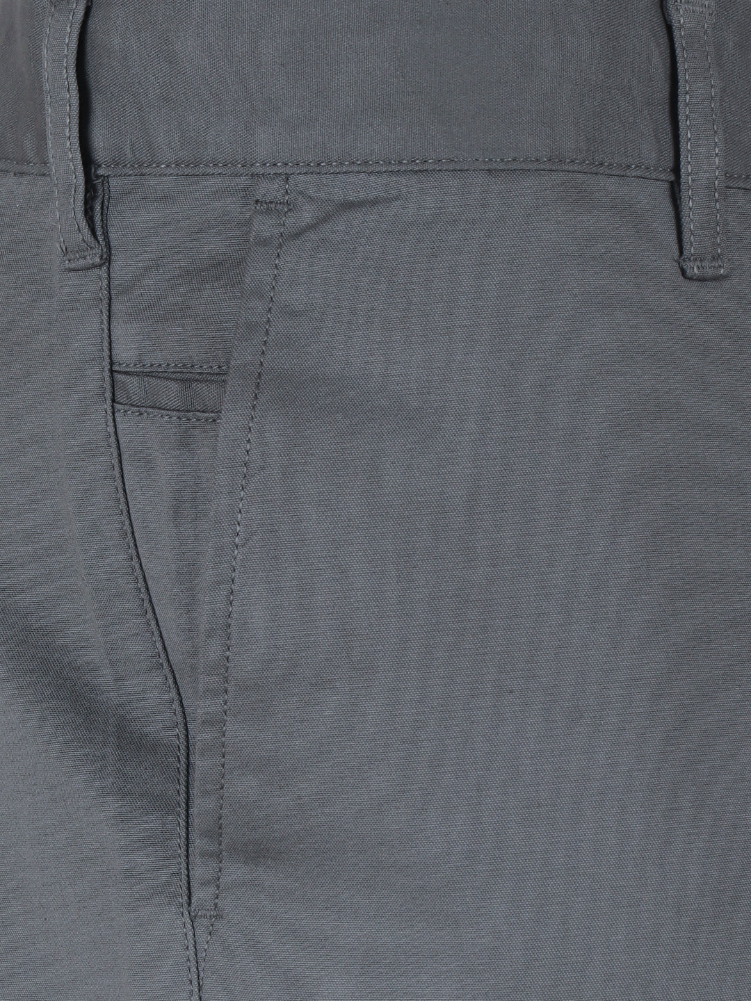 Men Cotton Lycra Ash Grey Smart Fit Pant Zara