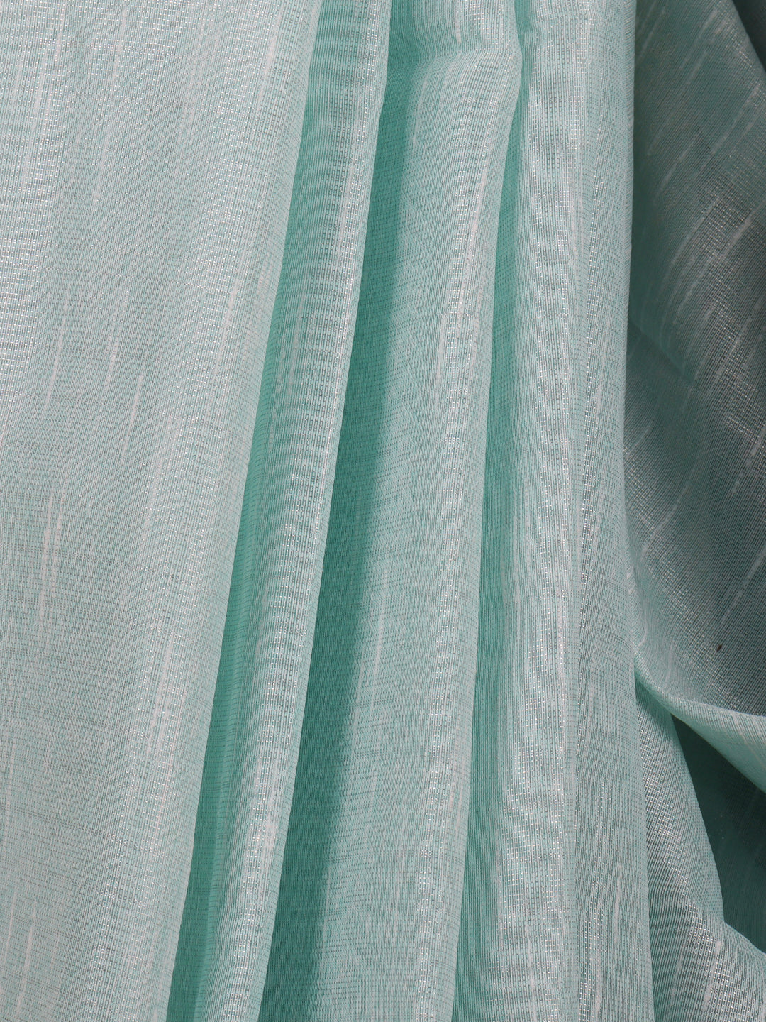 Women Semi Linen Saree Mint Green SL217
