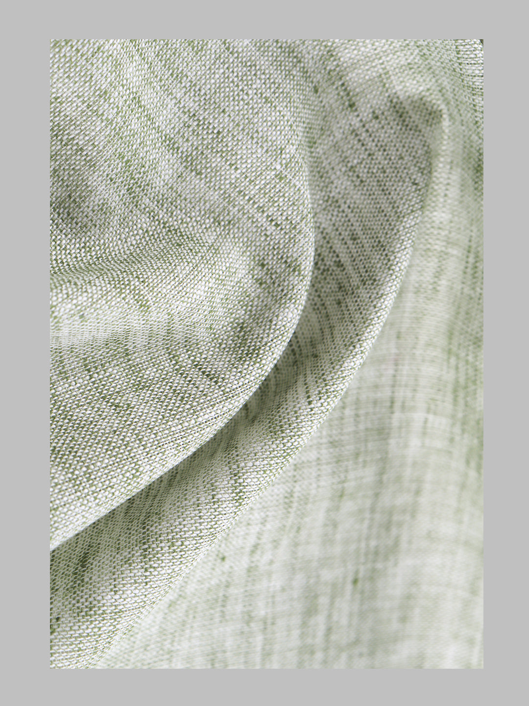 Men Cotton Blend Light Green Self Design Shirt and Kurta Fabric Lampus
