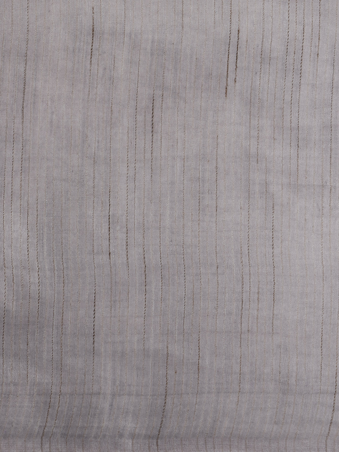 Women Semi Tussar Grey Striped Saree ST363