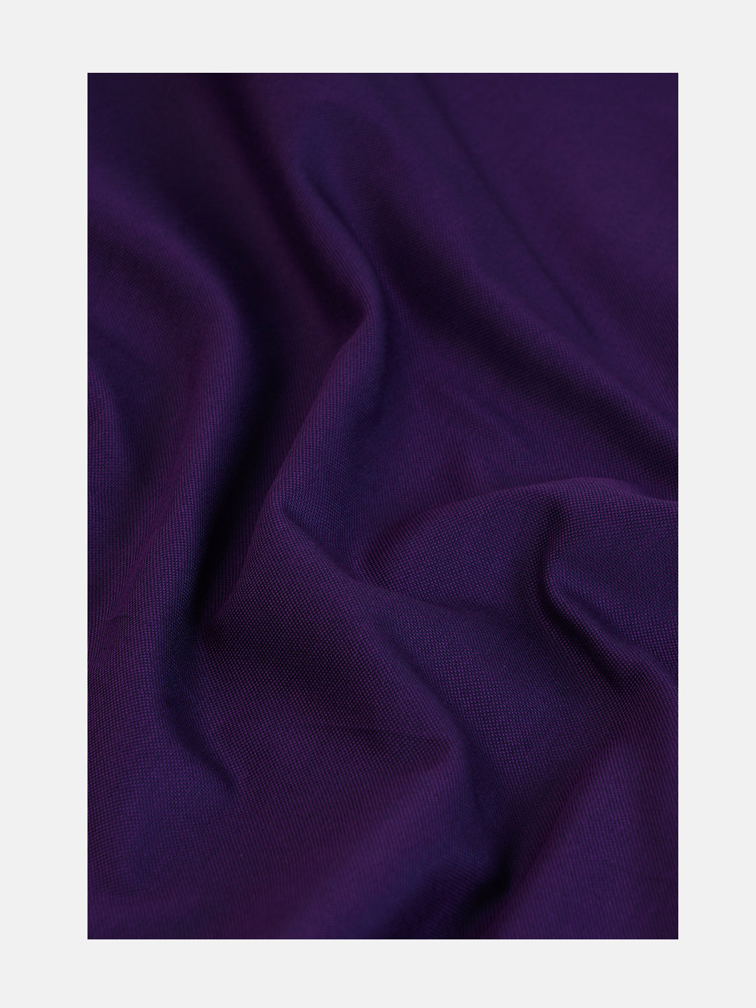 Men 100%Cotton Plain Shirt Fabric Dark Purple Ferrari