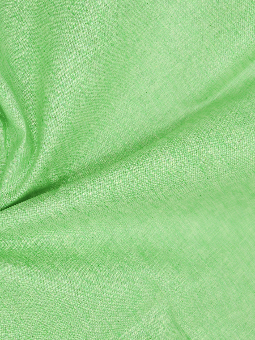 Men Cotton Rich Parrot Green Plain Shirt Fabric Infinity