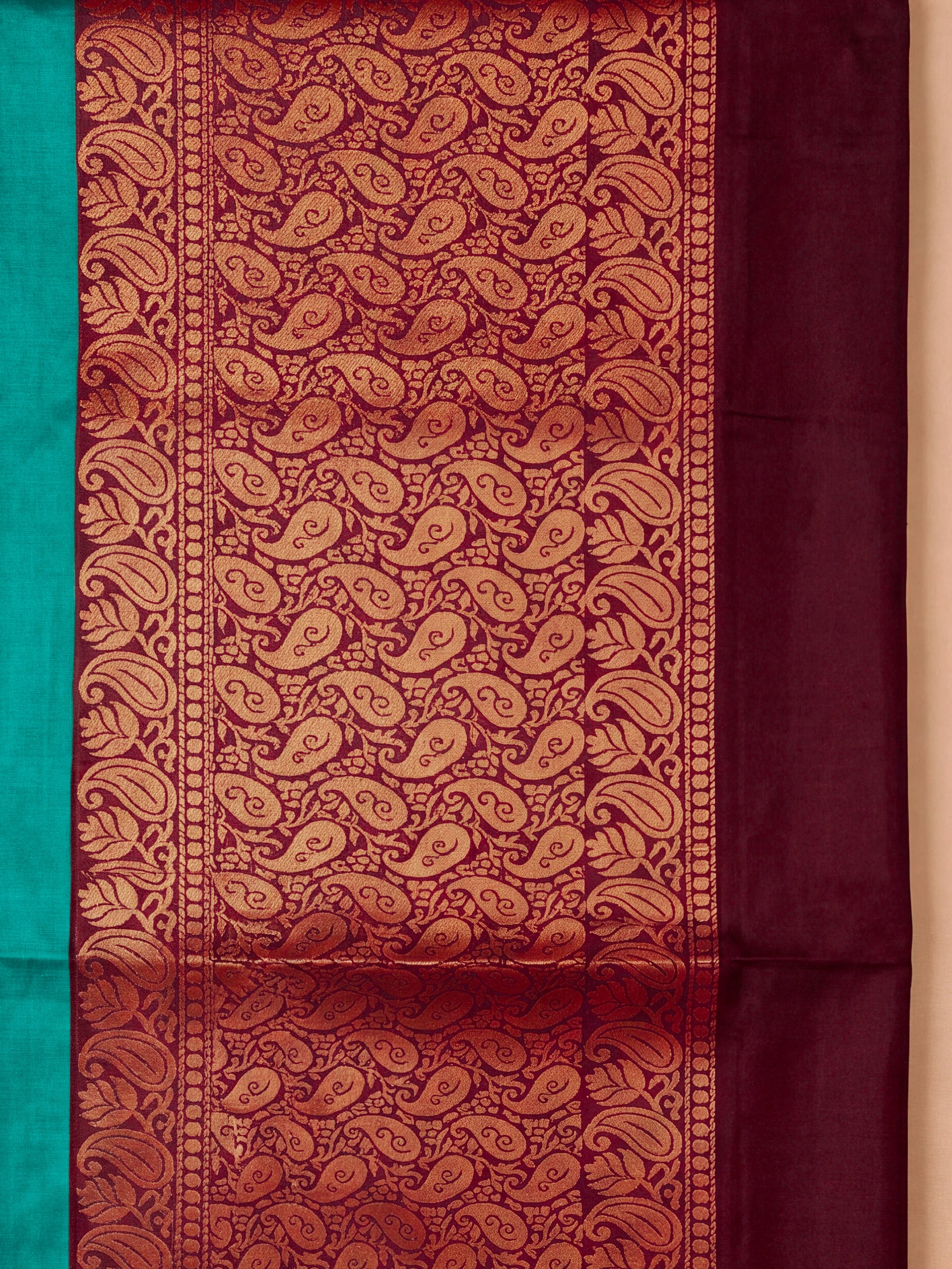 Women Art Silk Green Saree ASS143