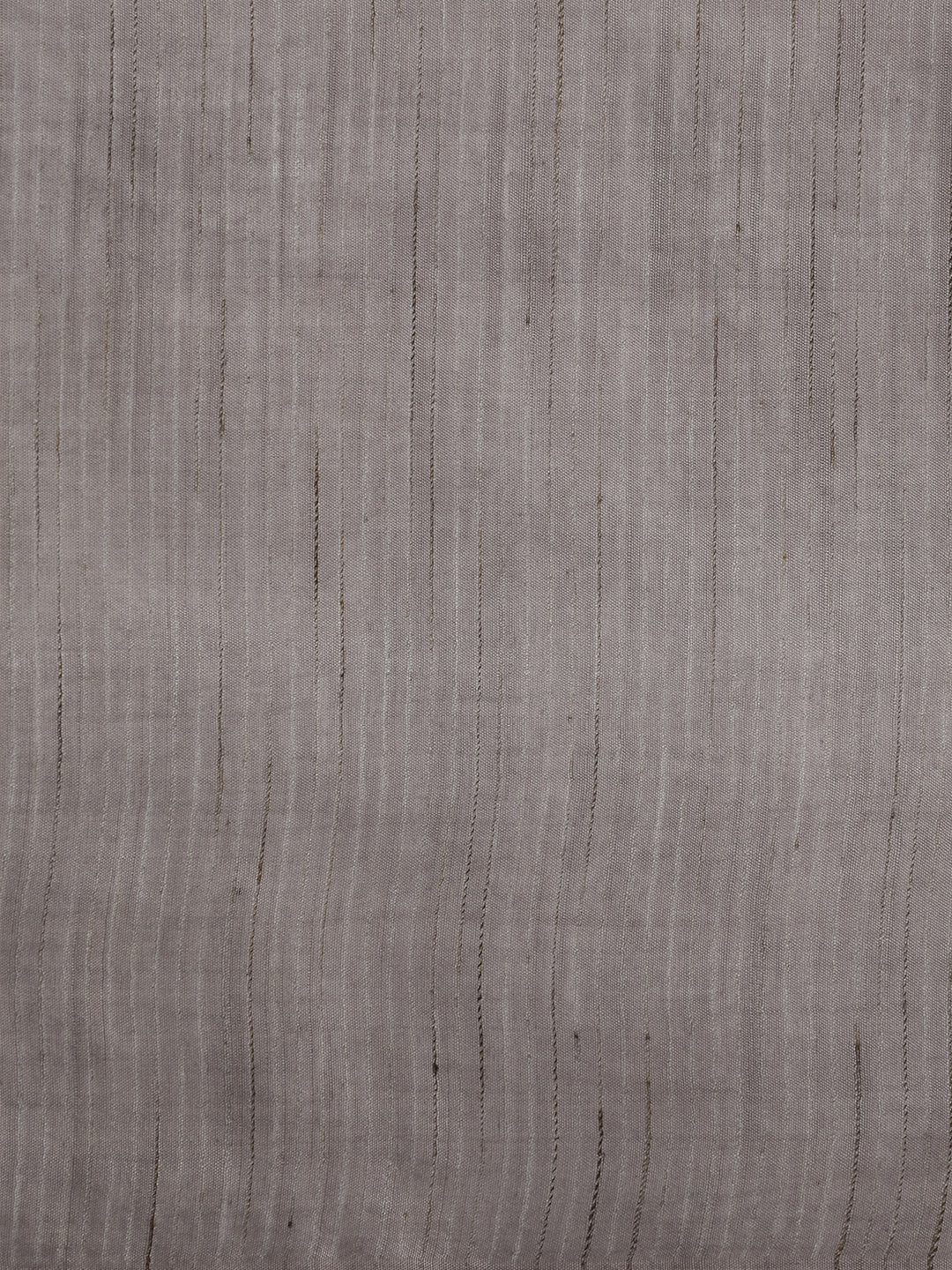 Women Semi Tussar Dark Grey Striped Saree ST361