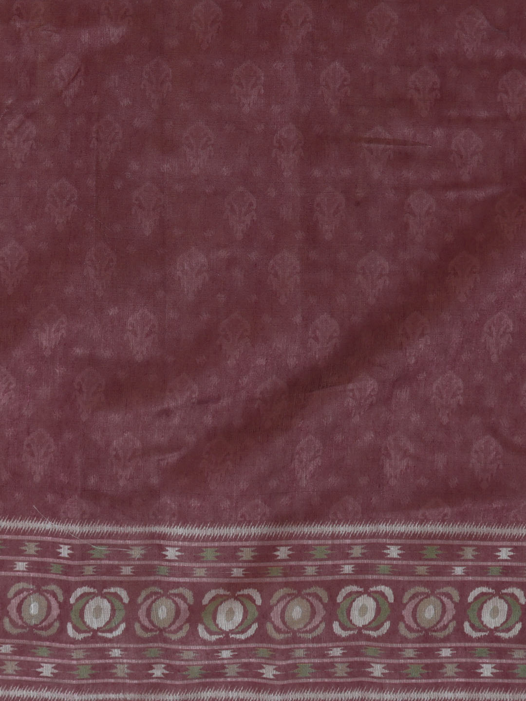 Women Green Semi Chanderi Cotton Printed Saree SC63