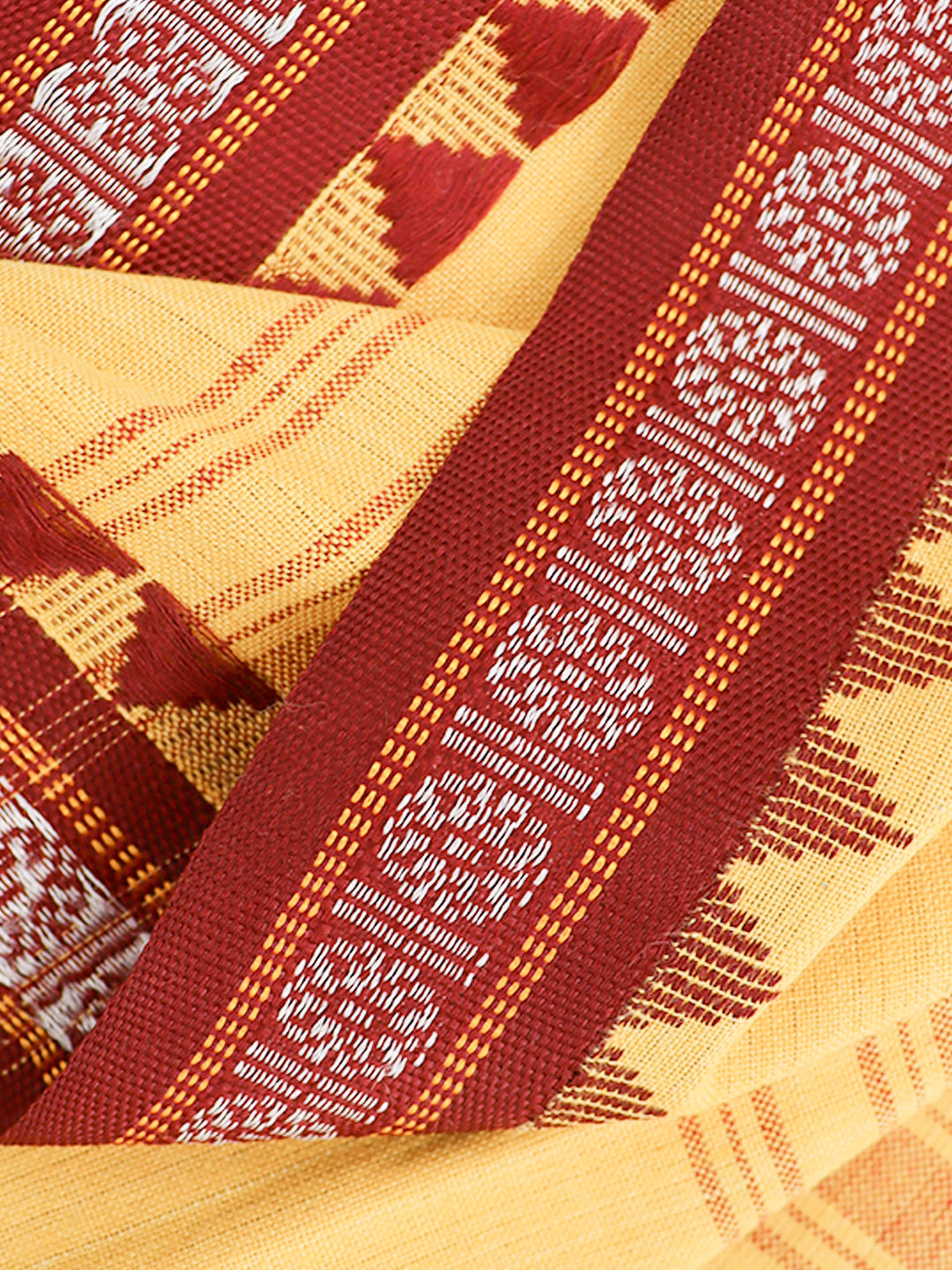 Men Fancy Border Angavastram Towel Biscuit Sandal