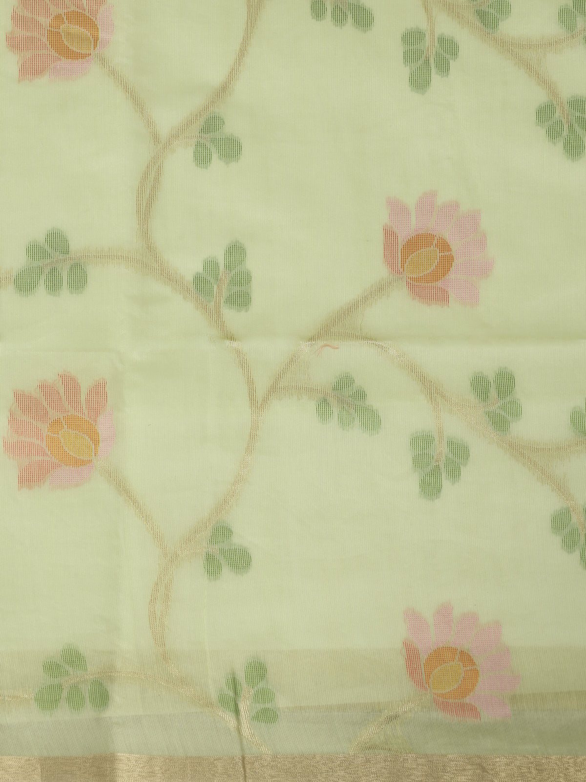 Women Spun Poly Green Saree SP26