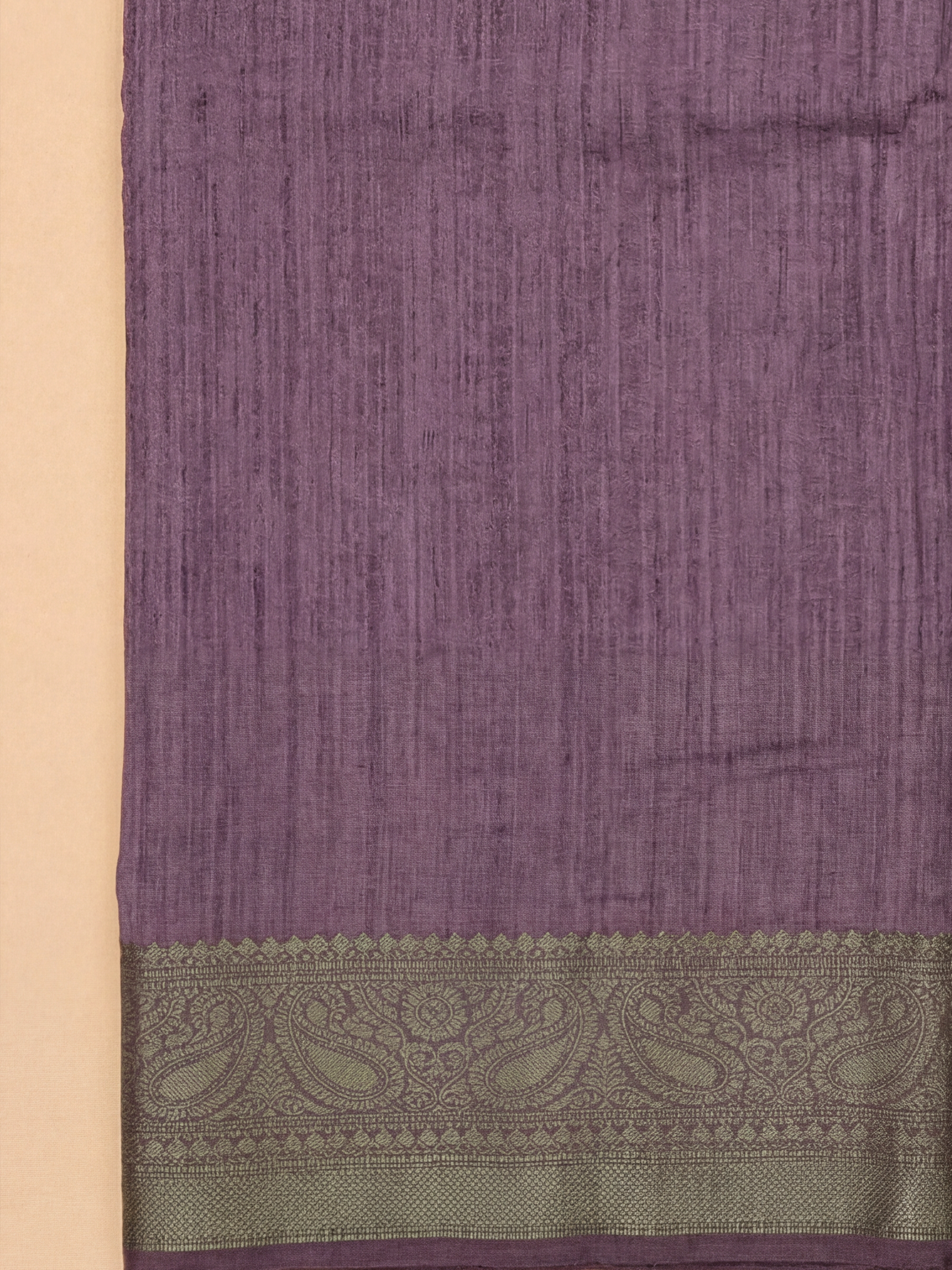 Women Semi Tussar Violet Saree ST335