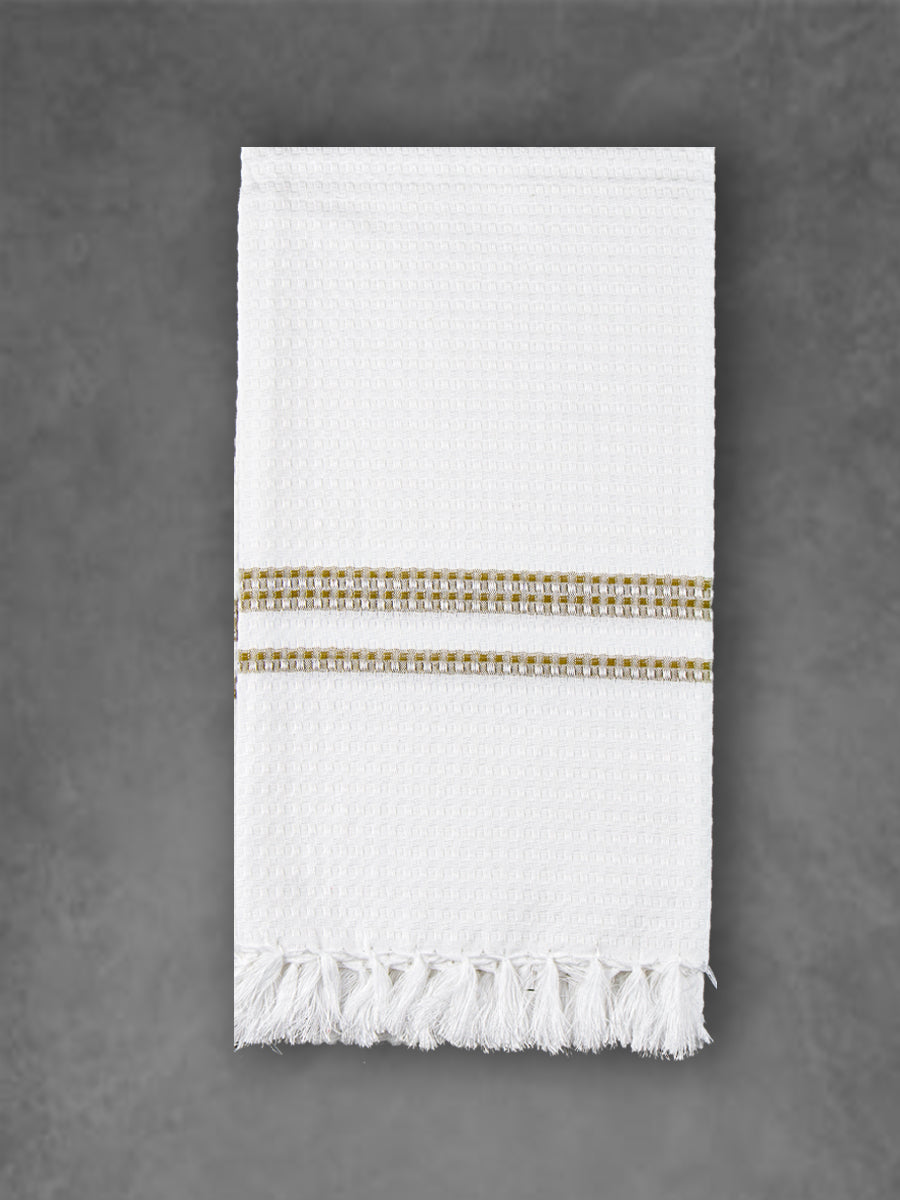 Comfort Cotton Unique Weaving Pattern Bath Towel 1049-Brown