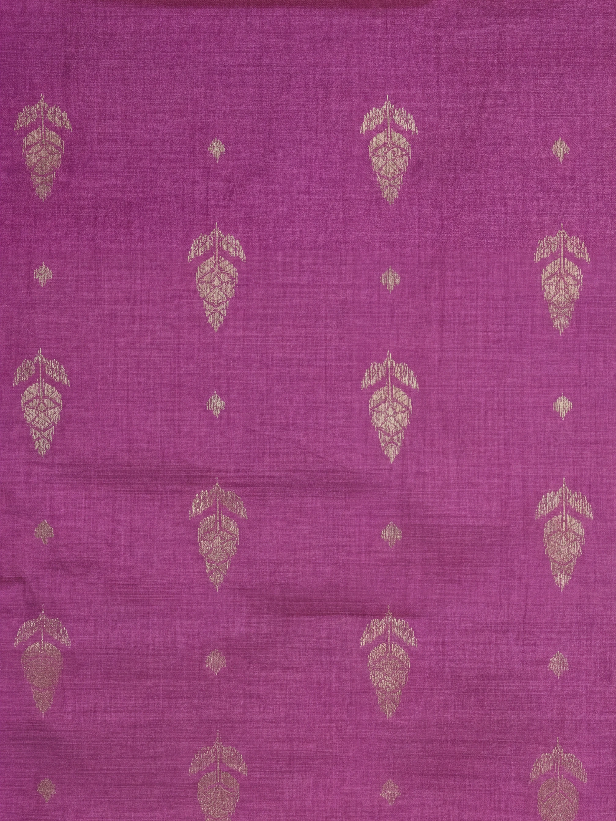 Women Semi Tussar Printed Violet Saree ST347