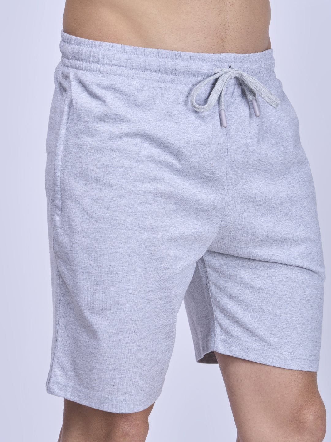 Men Cotton Rich Shorts Grey