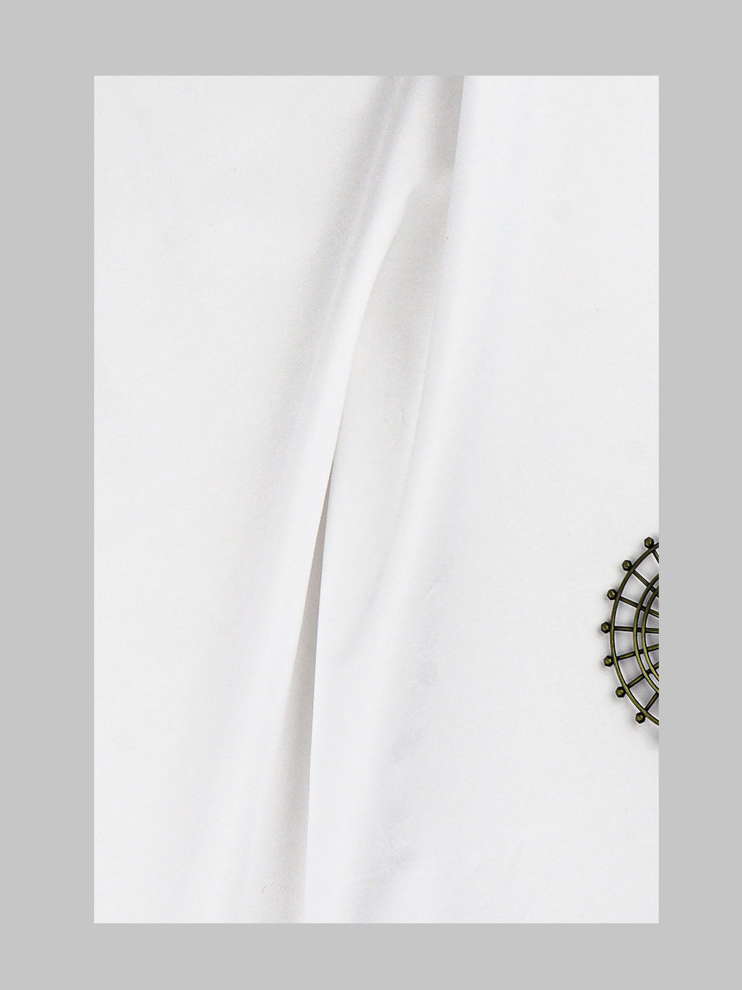 Mens Cotton Plain Shirt Fabric White Luxury 1003