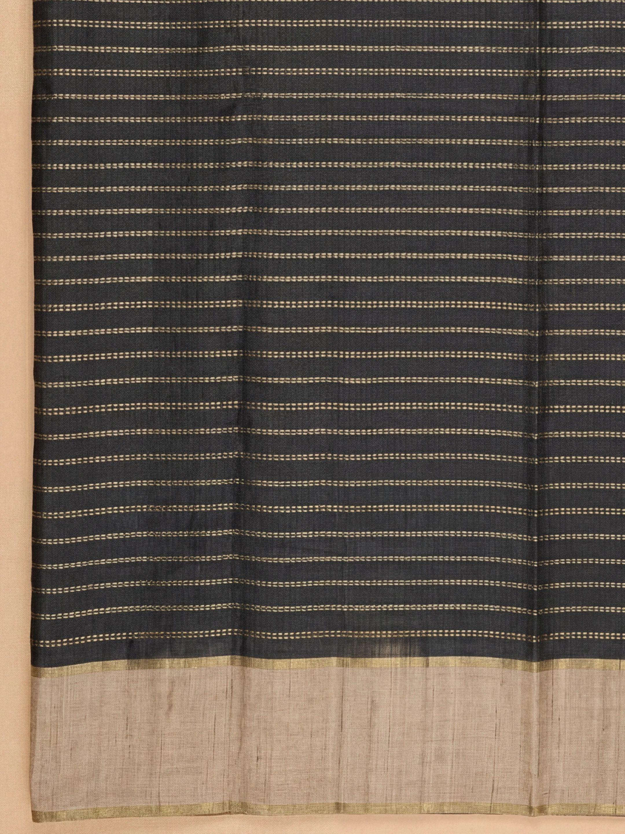 Women Semi Tussar Grey Saree ST334
