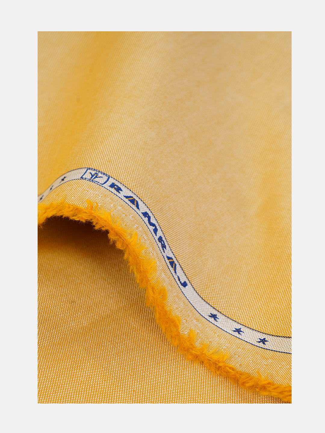 Men 100%Cotton Plain Shirt Fabric Yellow Ferrari