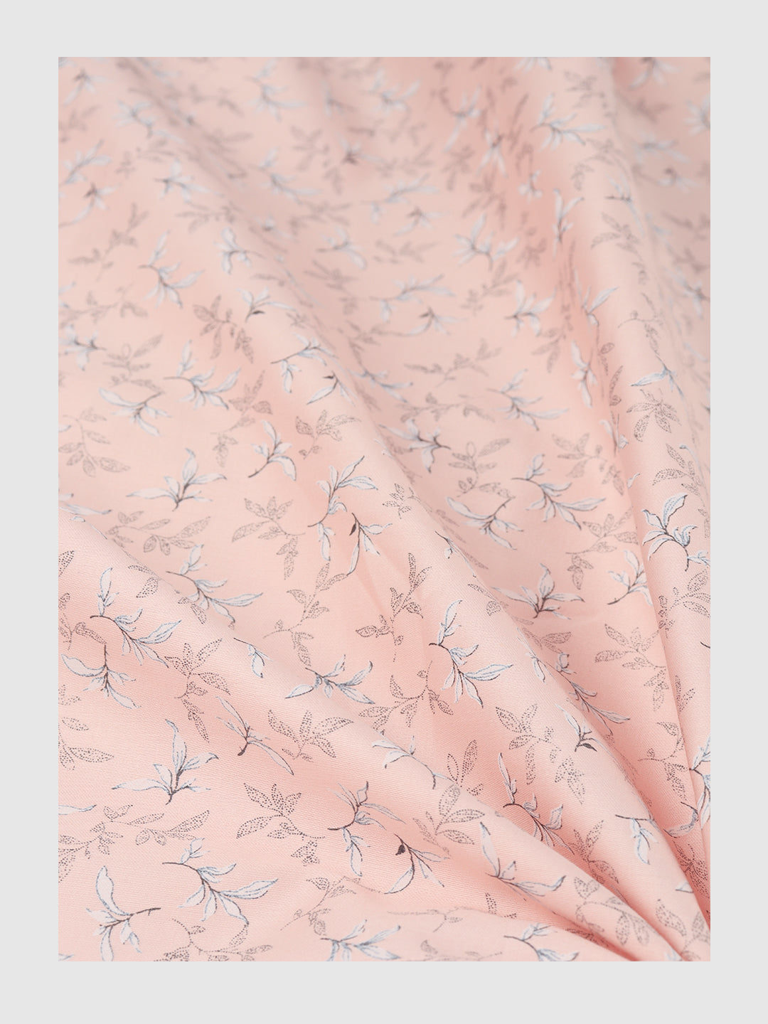 Men Cotton Rich Light Pink Printed Shirt Fabric Oslo Print