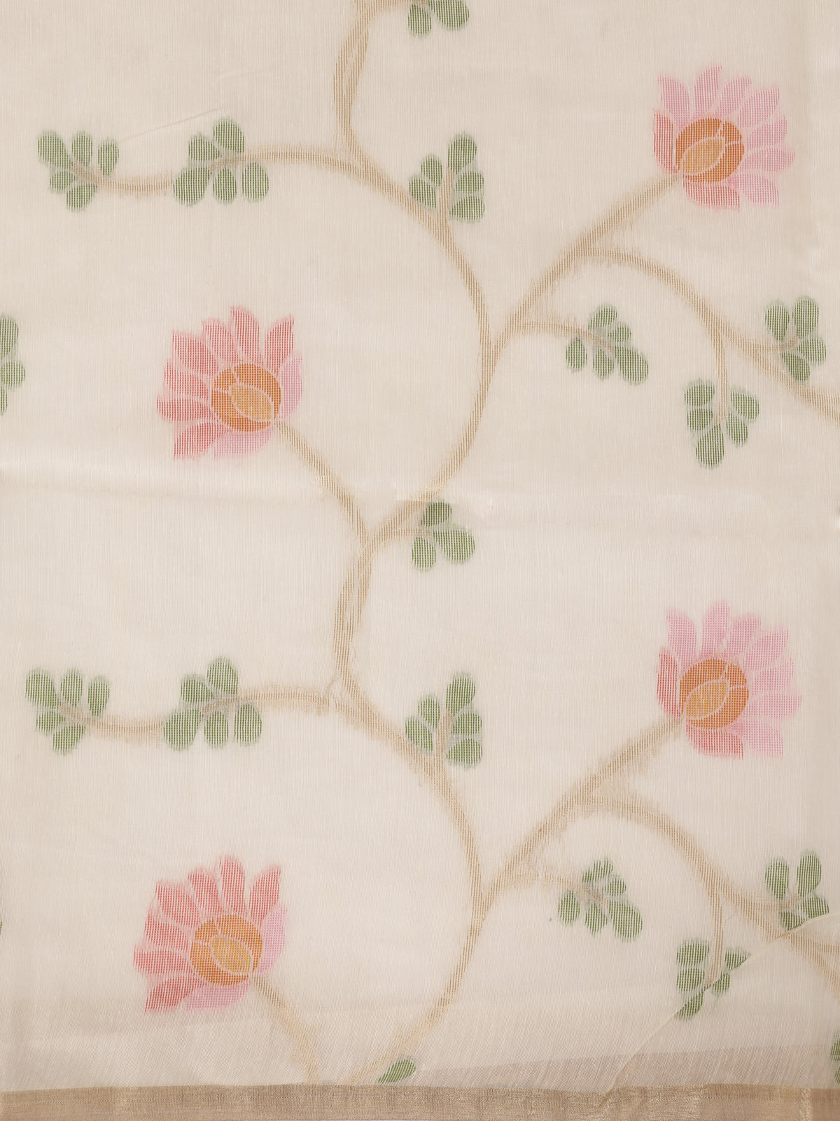 Women Spun Poly Beige Saree SP25