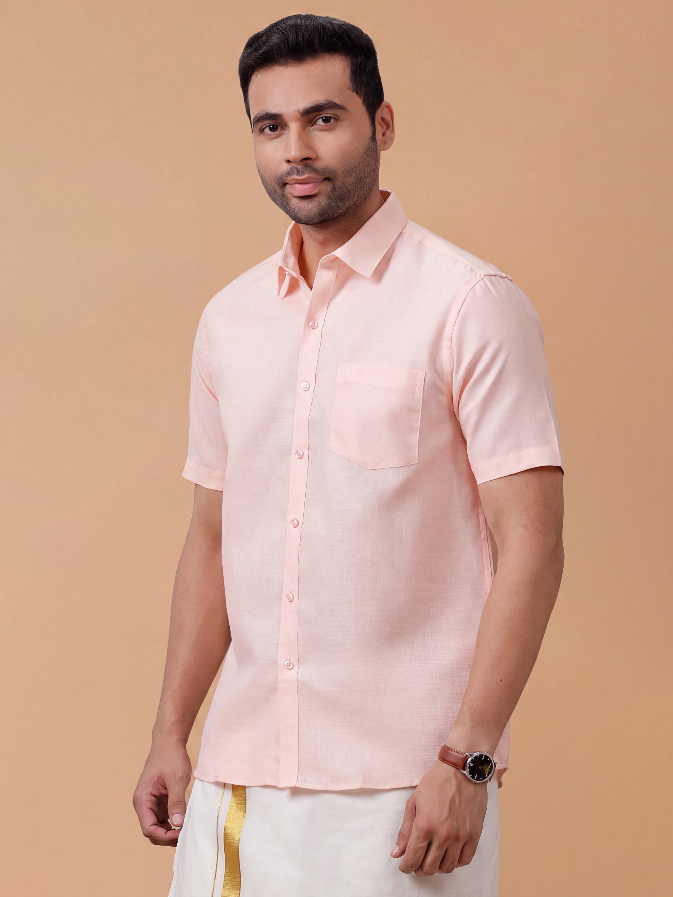 Cotton Rich Mandys Pink Regular Fit Shirt T25 TA4