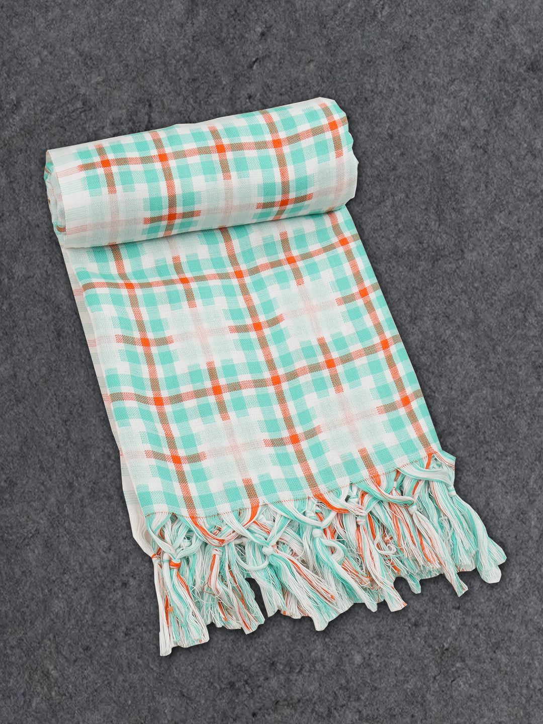 Checked Bath Assorted Color Towel Twin Plus 896B