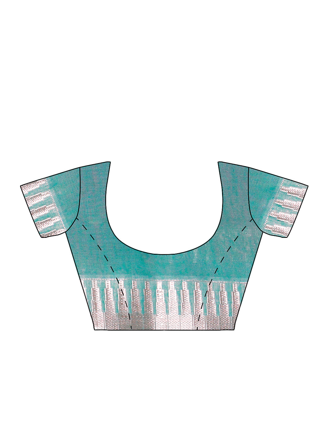 Women Dark Purple Kora Cotton Saree SK136