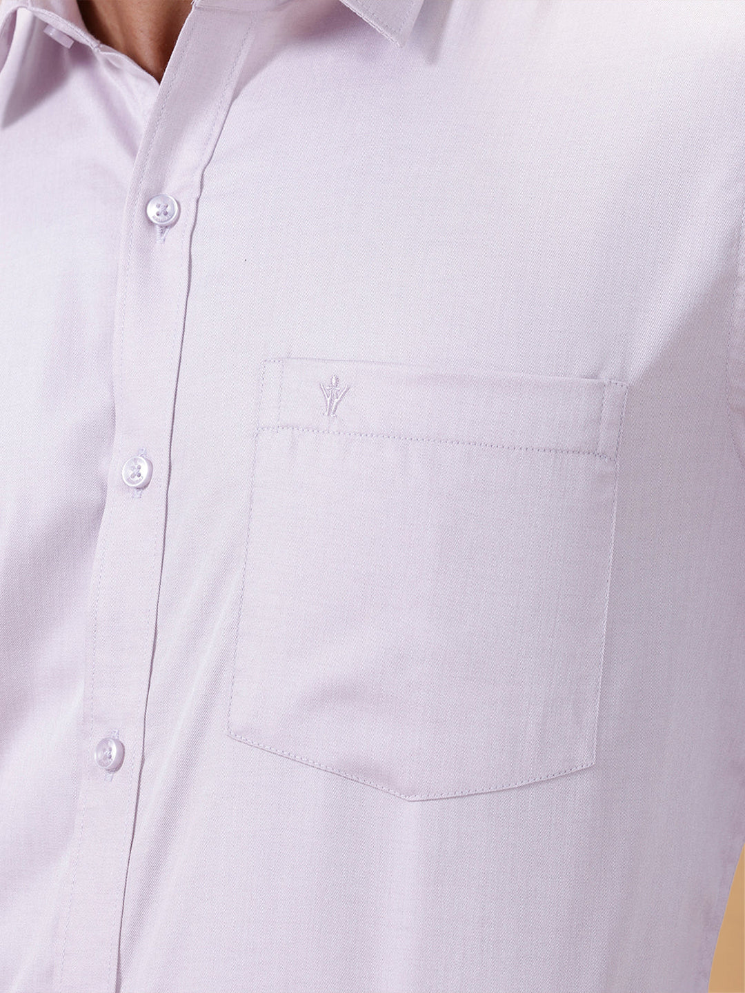 Cotton Rich Light Purple Regular Fit Shirt T61 AKT3